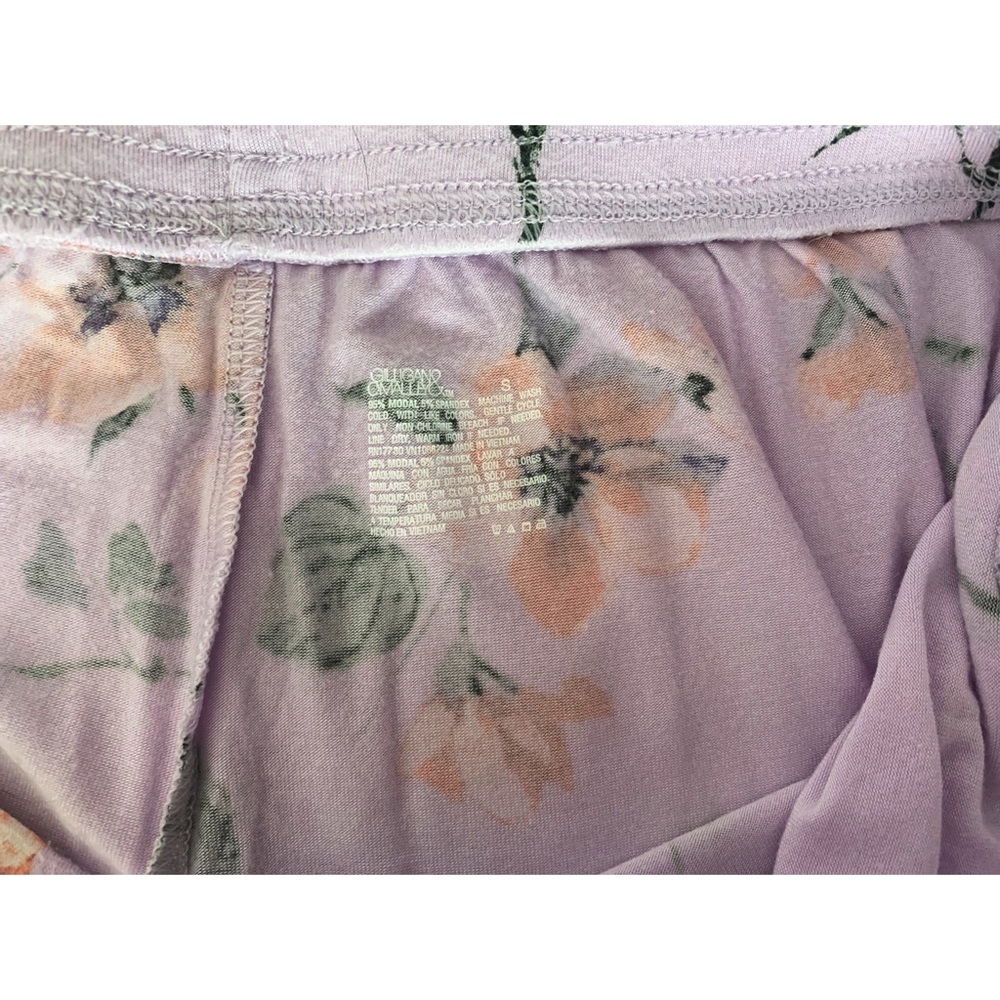 Gilligan & O’Malley Purple Floral Lounge Sleepwear Pajama Pants Size Small - Picture 4 of 4